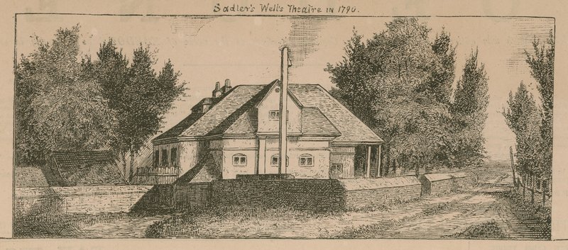 Teatro Saddlers Wells en 1790 de English School