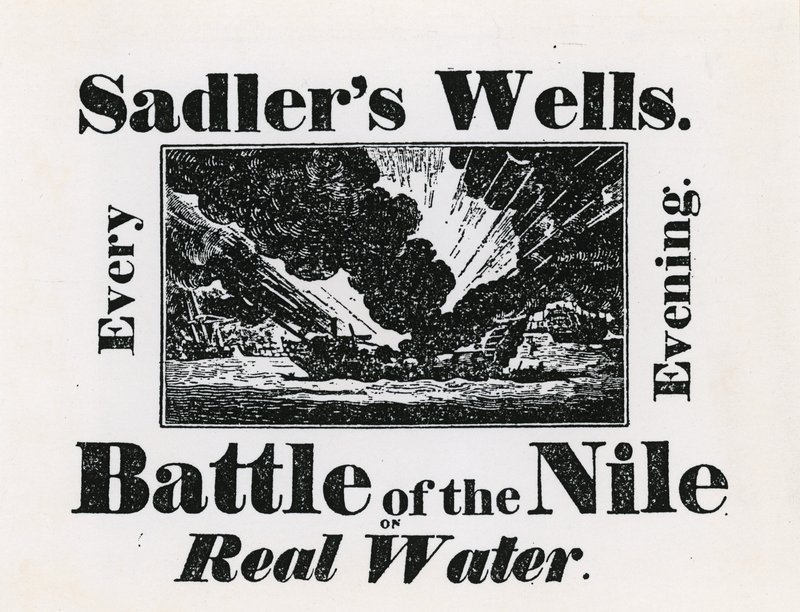 Sadlers Well. Batalla del Nilo en agua real. Todas las noches de English School