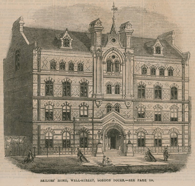 Hogar de Marineros, Well Street, London Docks de English School