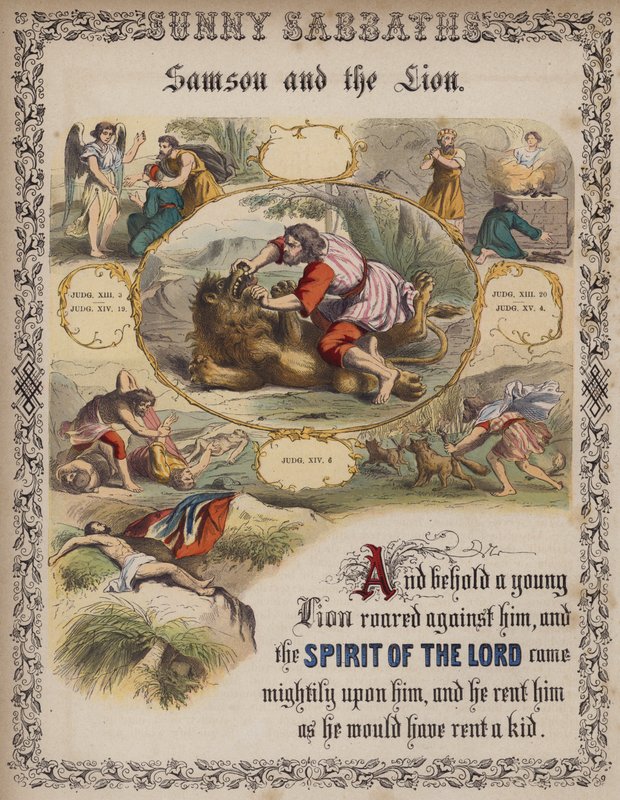 Sansón y el león de English School