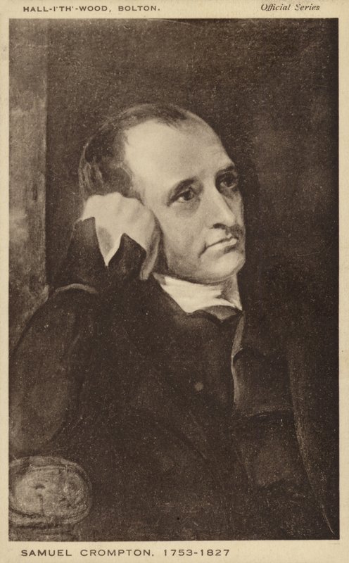Samuel Crompton (1753-1827), inventor inglés de la mula de hilar (lito) de English School