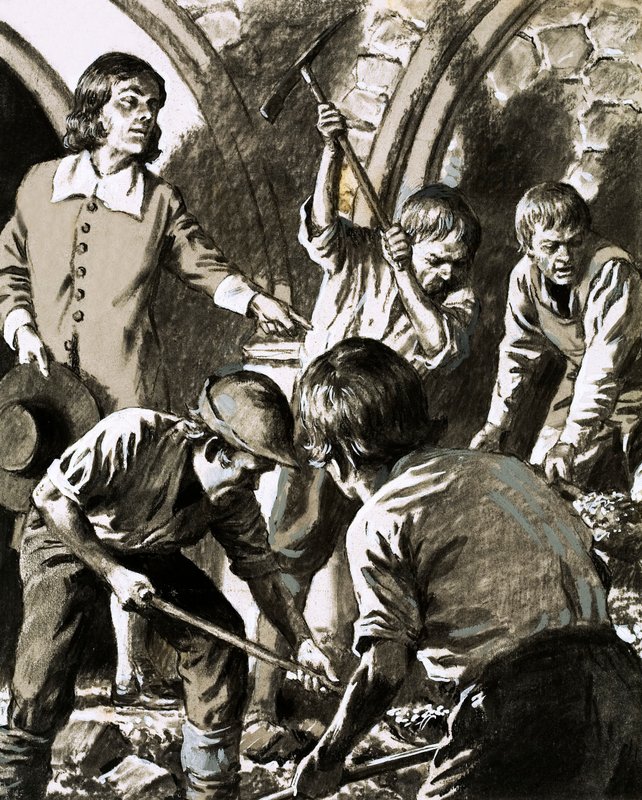 Samuel Pepys registró cómo intentó encontrar el tesoro escondido de Barkstead de English School