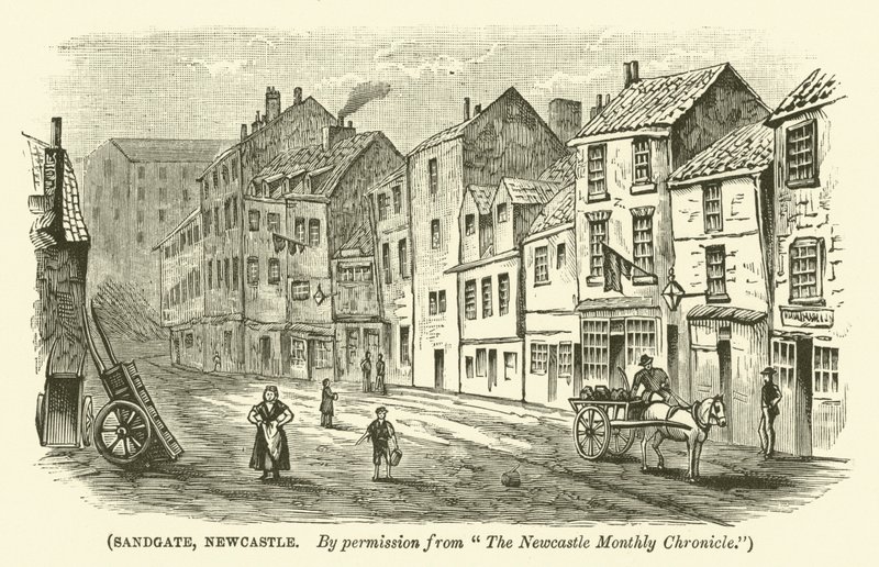 Sandgate, Newcastle (grabado) de English School