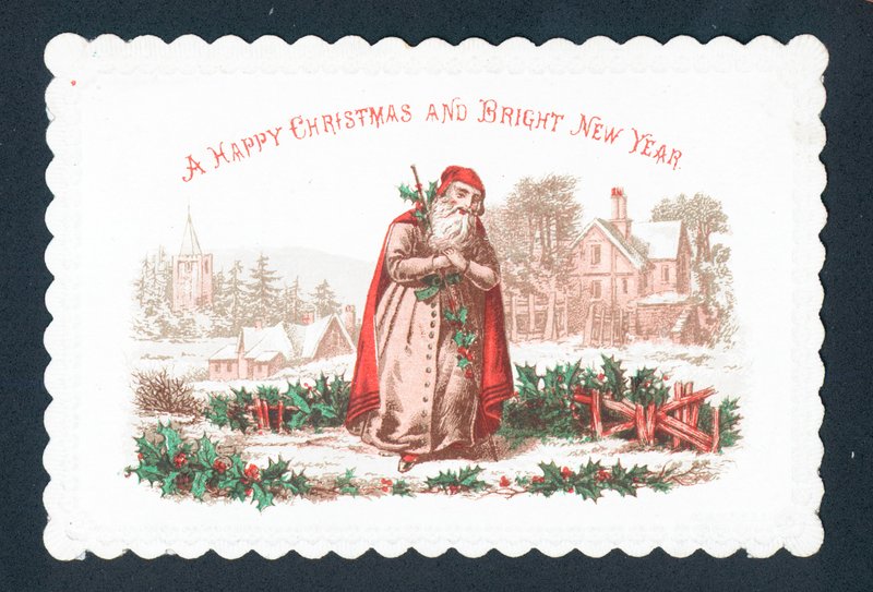 Santa en campo nevado de English School