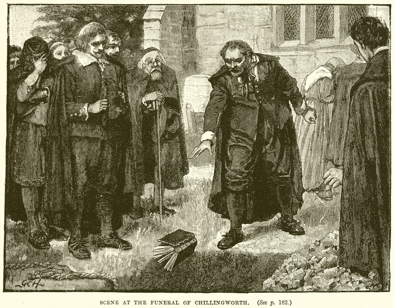 Escena en el funeral de Chillingworth de English School