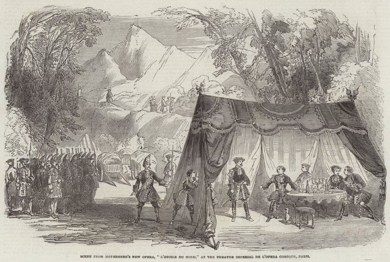 Escena de la Nueva Ópera de Meyerbeer, "L