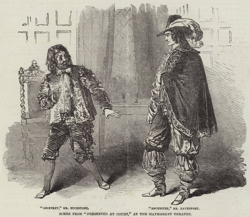 Escena de Presentado en la Corte, en el Teatro Haymarket de English School