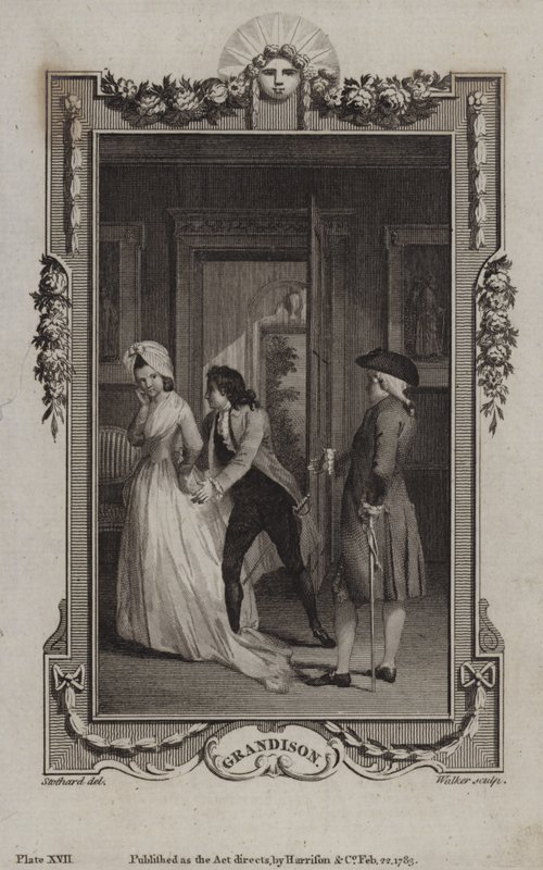 Escena de La historia de Sir Charles Grandison, de Samuel Richardson de English School