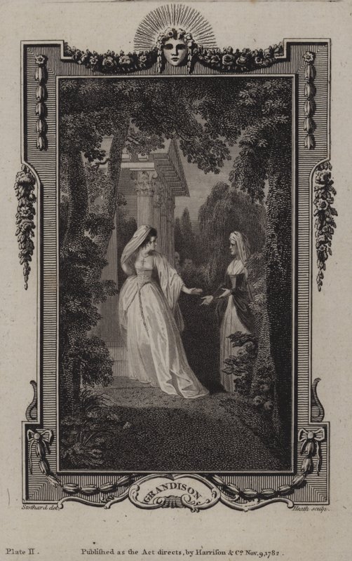 Escena de La historia de Sir Charles Grandison de English School