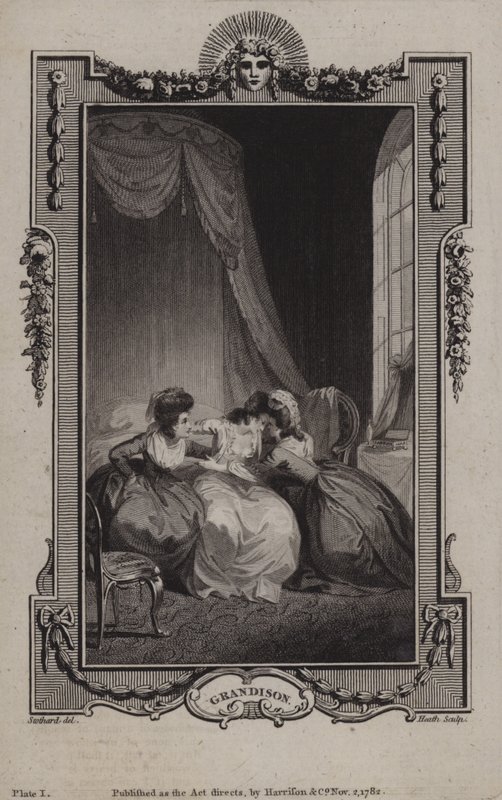 Escena de La historia de Sir Charles Grandison de English School