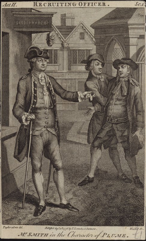 Escena de The Recruiting Officer de English School