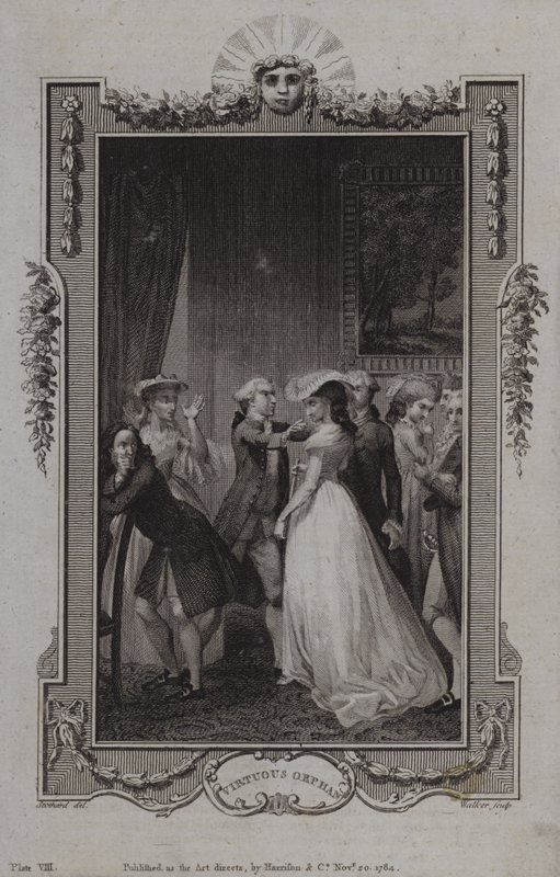 Escena de El huérfano virtuoso, de Mary Collyer de English School