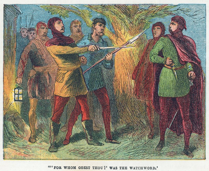 Escena de la Revuelta de los Campesinos de English School