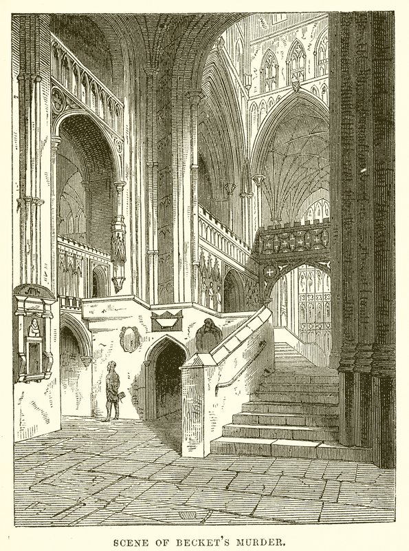 Escena del asesinato de Becket de English School