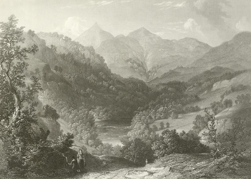 Escena en el Tummel, cerca de Benurackie de English School