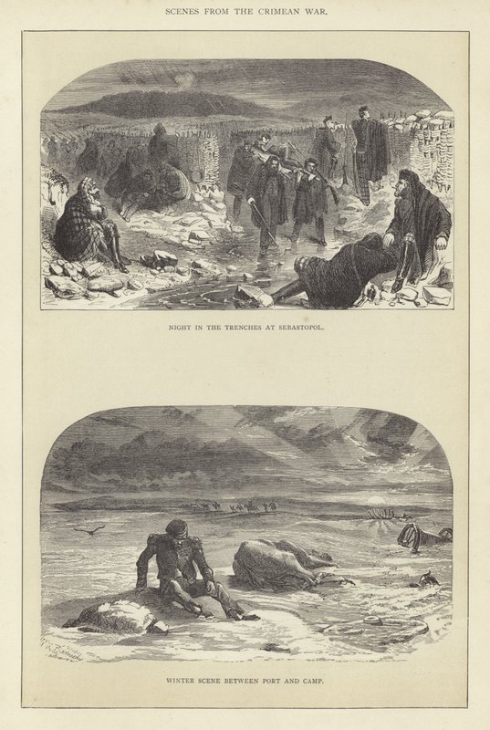 Escenas de la guerra de Crimea de English School