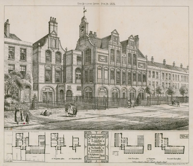 Junta Escolar de Londres, Escuelas de Blackheath Road, Greenwich, Londres de English School