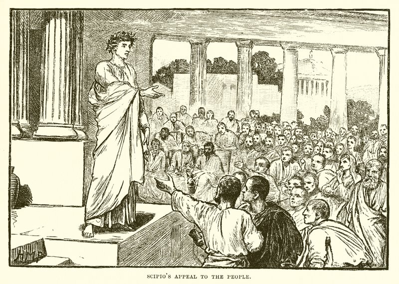 Apelación de Escipión al pueblo de English School