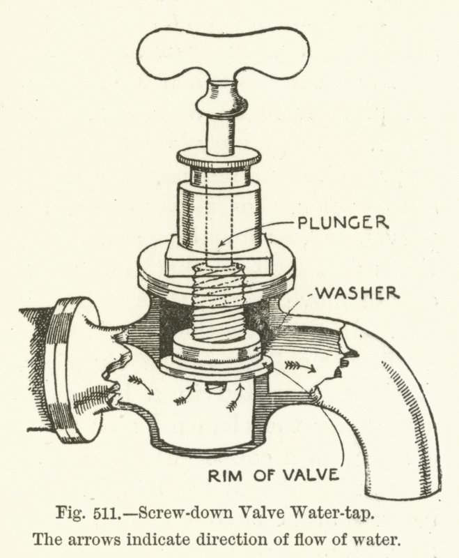 Grifo de Agua con Válvula de Tornillo de English School