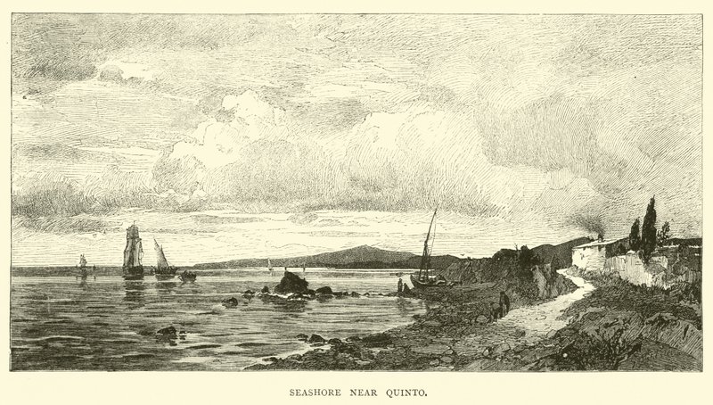 Orilla del mar cerca de Quinto de English School
