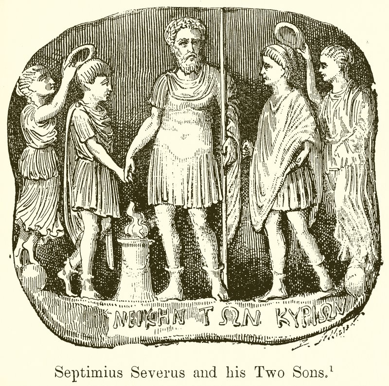 Septimio Severo y sus Dos Hijos de English School