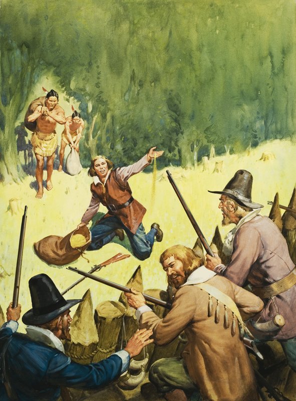 Colonos e Indios Americanos de English School
