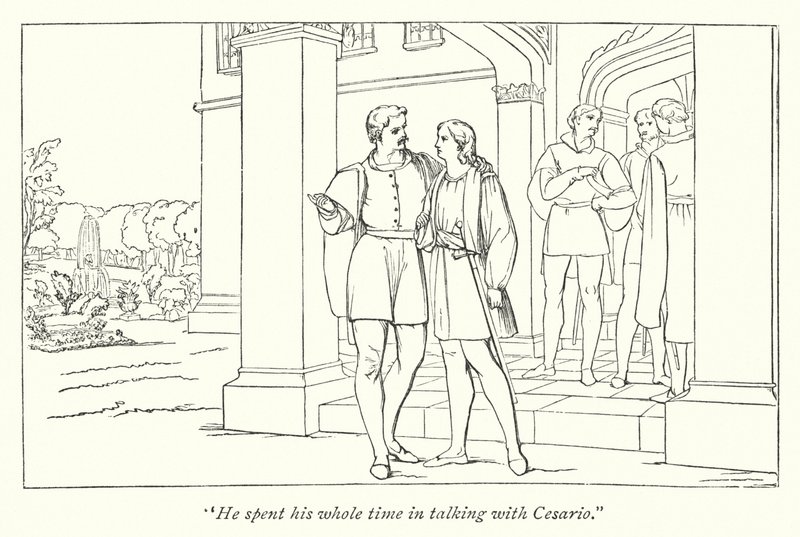 Noche de Reyes de Shakespeare; Orsino enviando a Viola a Olivia de English School