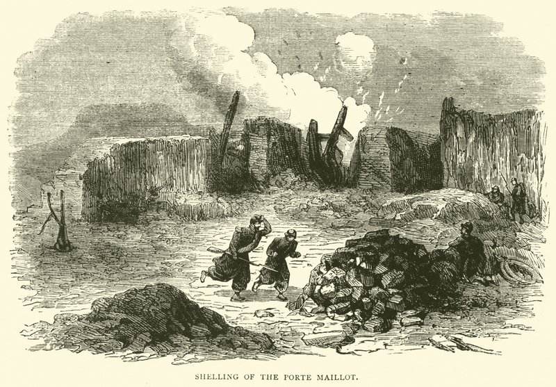 Bombardeo de la Porte Maillot, enero 1871 de English School