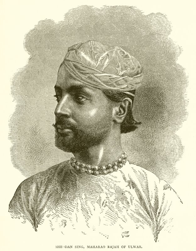 Sheodan Singh, Maharao Rajah de Ulwar de English School