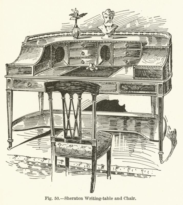 Mesa de Escritura y Silla de Sheraton de English School