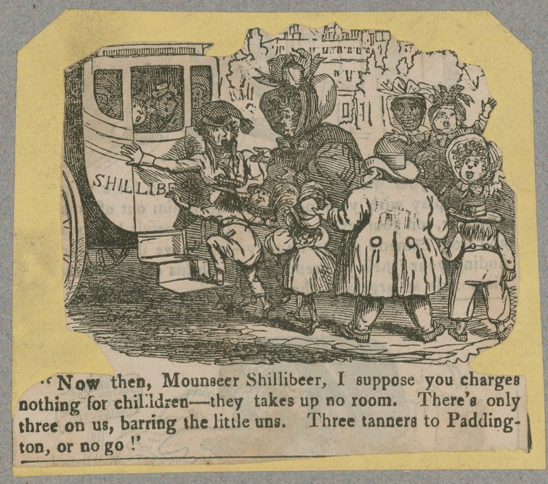 Ómnibus Shillibeer; caricatura de English School