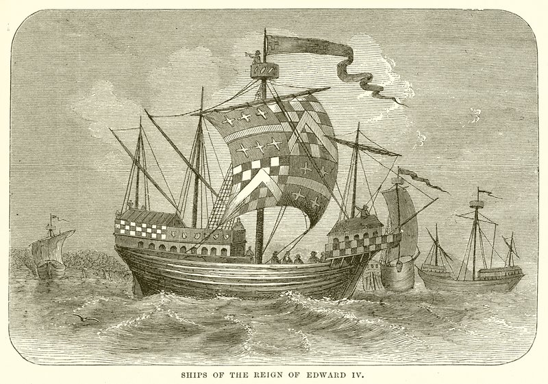 Barco del reinado de Eduardo IV de English School