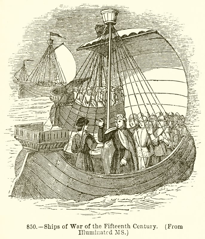 Buques de Guerra del Siglo XV de English School