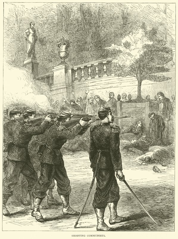 Fusilamiento de comunistas, 1871 de English School