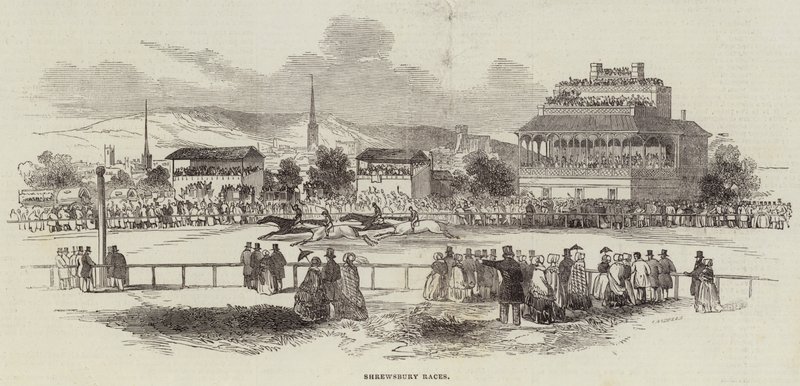Carreras de Shrewsbury (grabado) de English School
