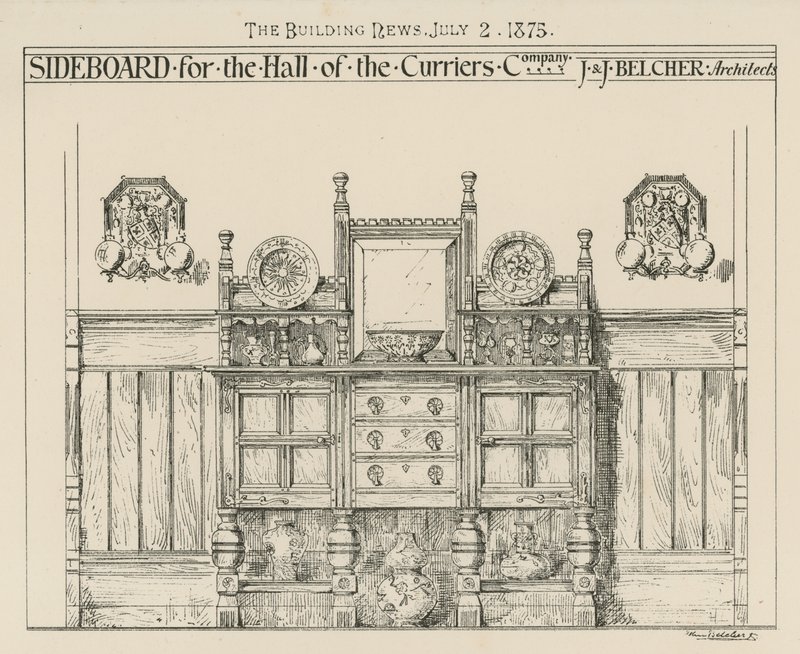 Aparador para el salón de la Compañía de Curtidores de English School