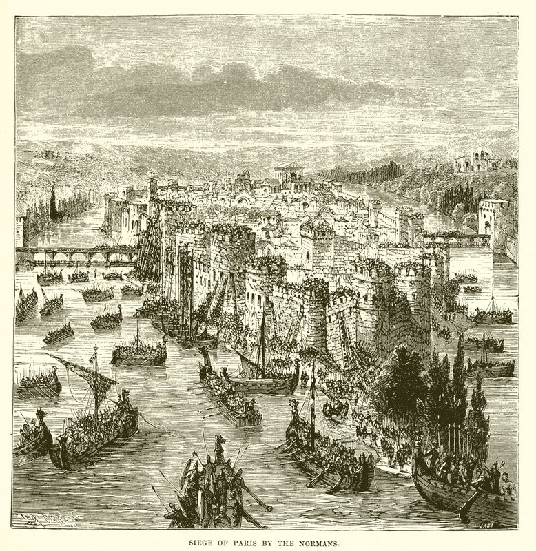 Sitio de París por los normandos de English School