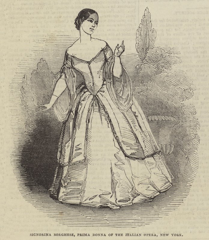 Signorina Borghese, Prima Donna de la Ópera Italiana, Nueva York de English School
