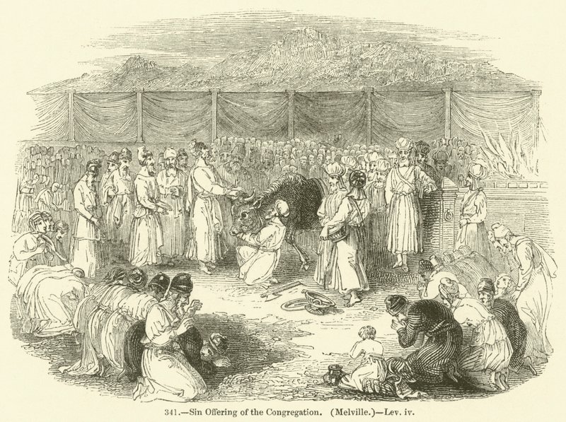 Ofrenda por el Pecado de la Congregación, Melville, Levítico iv de English School