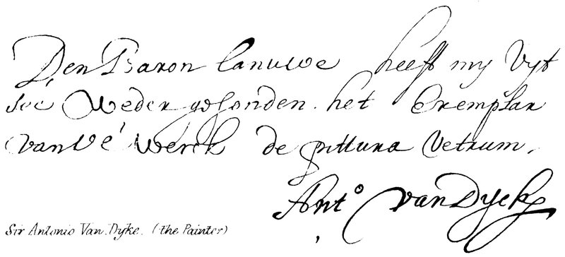 Sir Antonio Van Dyke (el Pintor) de English School
