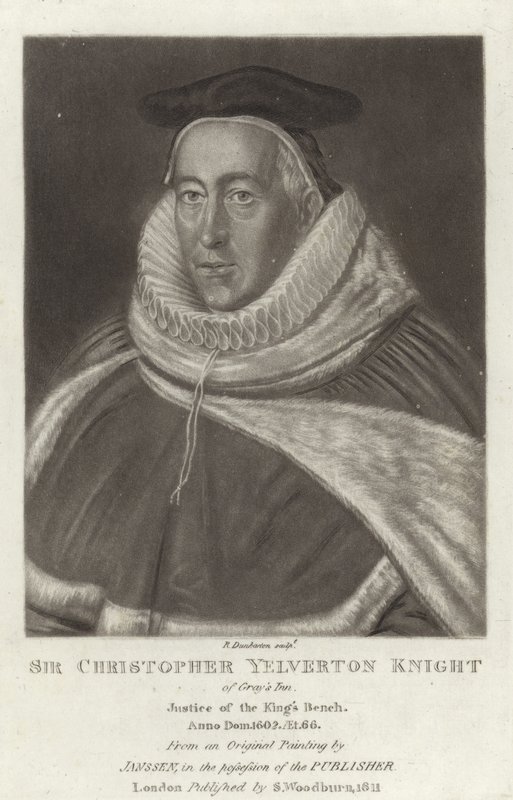 Sir Christopher Yelverton, Caballero de English School