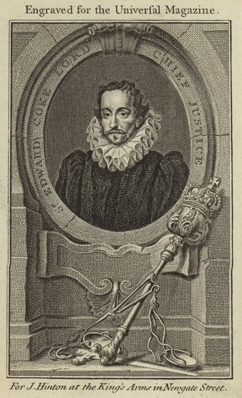 Sir Edward Coke, Lord Jefe de Justicia de English School