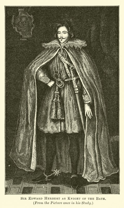 Sir Edward Herbert como Caballero del Baño de English School