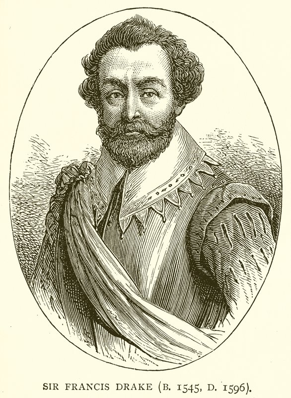 Sir Francis Drake (N. 1545, M. 1596) de English School