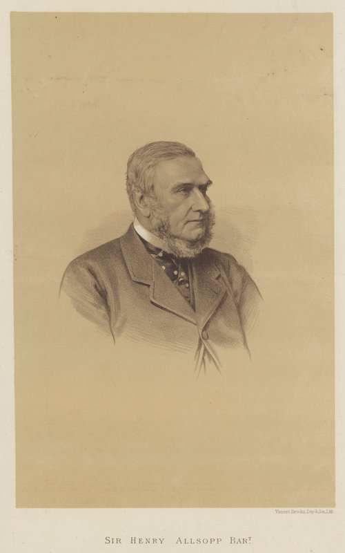 Sir Henry Allsopp, Baronet (litografía) de English School