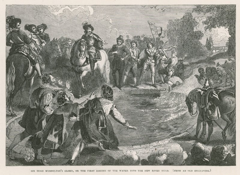 La gloria de Sir Hugh Myddelton, o la primera salida del agua en la Cabeza del Nuevo Río de English School