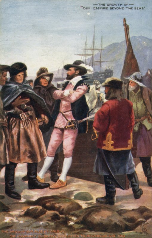 La expedición de Sir Humphrey Gilbert a Terranova, 1583 de English School