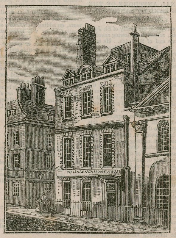 La Casa de Sir Isaac Newton, St Martins Street, Leicester Square, Londres de English School