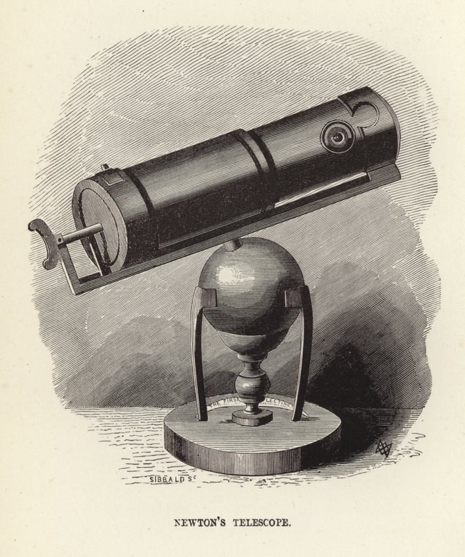 Telescopio de Sir Isaac Newton de English School