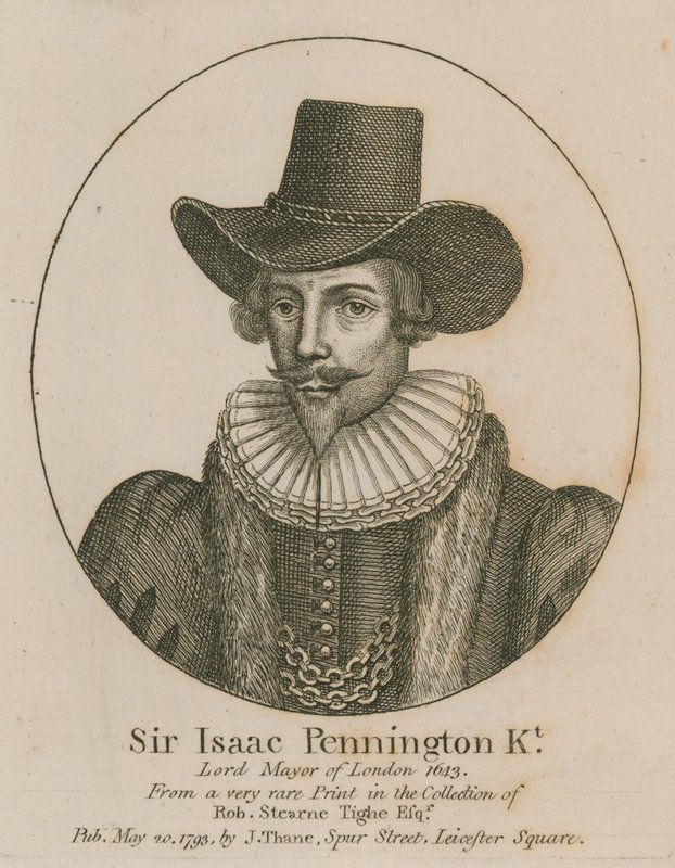 Sir Isaac Pennington, Alcalde de Londres 1643 de English School